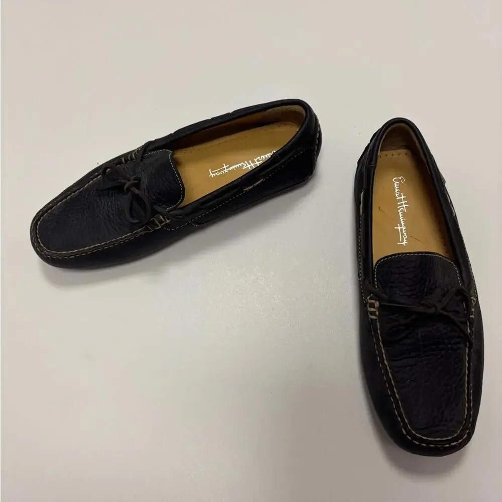 Ernest Hemingway Leather Driving Loafers | Men’s 10M | Brown Moc Toe